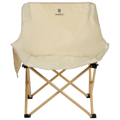 Кресло складное maclay, 65 х 58 х 66 см, до 120 кг, цвет бежевый