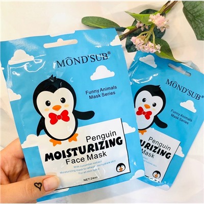 Маска для лица MOND’SUB Moisturizing face mask Penguin