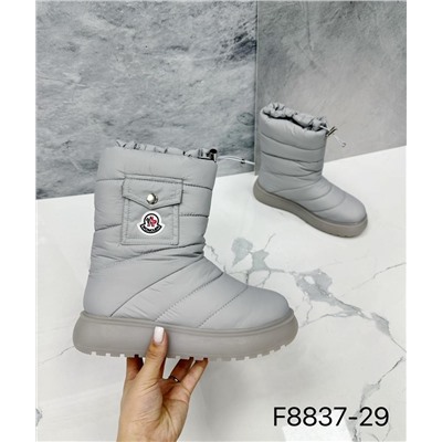 Женские дутики F8837-29 серые