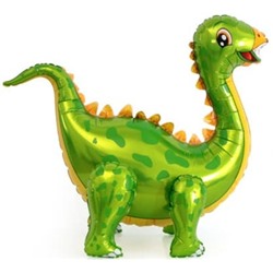 Шар Ходячая Фигура, Динозавр Стегозавр, Зеленый (в упаковке) 39''/99 см