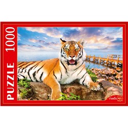 Puzzle 1000 элементов "Тигр на фоне моря" (ГИП1000-2018)