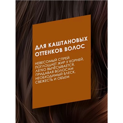 Сухой шампунь для волос каштановых оттенков Brunette, 200 мл