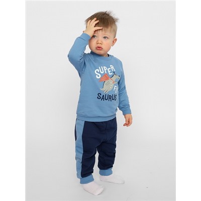 CSNB 90166-42-354 Комплект для мальчика (джемпер, брюки),синий