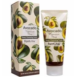 Пенка для умывания с экстрактом авокадо  Farmstay  Avocado Deep Cleansing Foam 180 мл