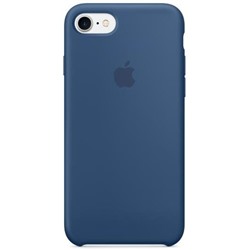 Силиконовый чехол для Айфон 7/8 -Глубокий синий (Ocean Blue)