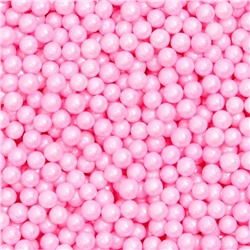 Кондитерская посыпка шарики 4 мм, розовый, 20 г