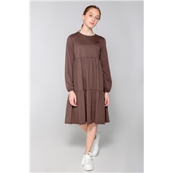 Платье  для девочки  КБ 5780/шоколадно-коричневый к83