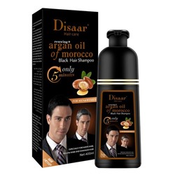 DISAAR  Шампунь Оттеночный ARGAN OIL of Morocco для Мужчин и Женщин ЧЕРНЫЙ (Black Hair)  400мл  (DS-51942)