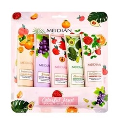 MEIDIAN  Крем для рук НАБОР (Colorful Fruit) Парфюмированный NEW  (30г * 5)  (8596)