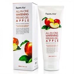 Гель пилинг с экстрактом яблока FarmStay  All-In-one whitening peeling gel apple, 180мл