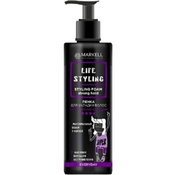 Маркелл Life Styling Пенка для укладки волос суперсильная фиксация 195 мл