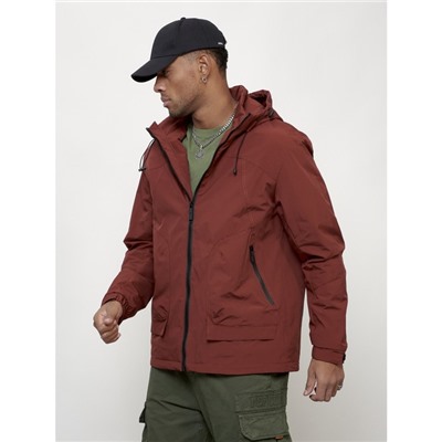 Куртка мужская весенняя, размер 50, цвет бордовый