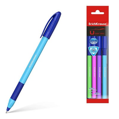 Н-р из 4 ручек U-109 Stick&Grip Neon 1.0, синий