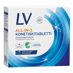 Таблетки для посудомоечной машины LV all-in-one Konetiskitabletti 40 шт