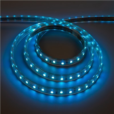 Светодиодная лента Ecola 14 × 7 мм, 50 м, IP68, SMD5050, 60 LED/м, 14.4 Вт/м, 220 В, свечение RGB