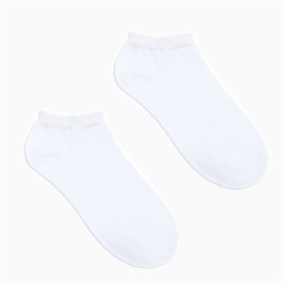 Носки мужские укороченные MINAKU «Бамбук», цвет белый, размер 40-41 (27 см)