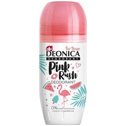 DEONICA Дезодорант ролик (50мл) FOR TEENS Pink Rush