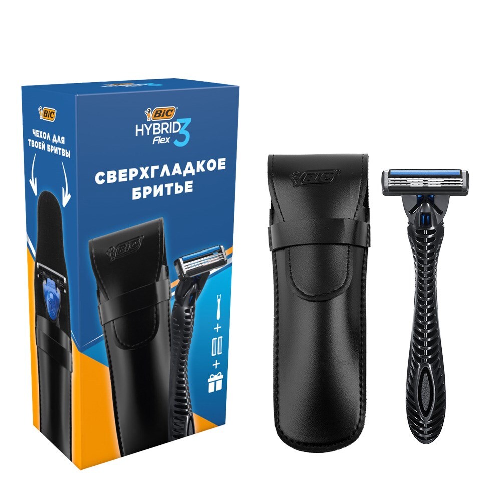 Станок для бритья BiC FLEX-3 HYBRID (+ 2 кассеты) купить, отзывы, фото,  доставка - Клуб Шопоголиков 