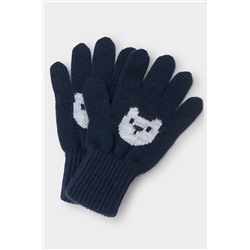 Перчатки  для мальчика  КВ 10007/ш/темно-синий