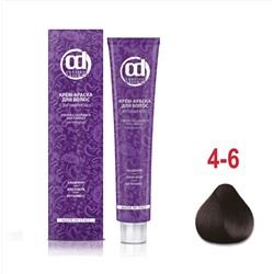 Д 4/6 крем-краска для волос с витамином С средне-коричневый шоколадный 100 мл