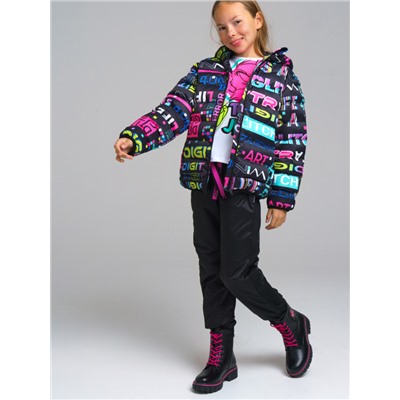 12321002 Куртка текстильная с полиуретановым покрытием для девочек