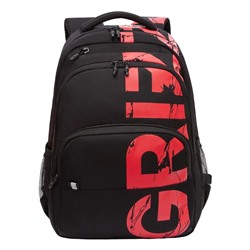 Рюкзак GRIZZLY (RU-430-9) 45*32*23см, цвет черный-красный, анатомическая спинка