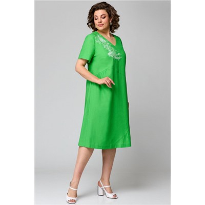 Платье  Мишель стиль артикул 1196 зеленый-1