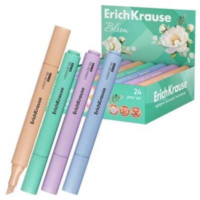 Текстовыделитель Visioline V-17 Pastel Bloom ассорти (отгрузка кратно 24 шт) 60809 Erich Krause