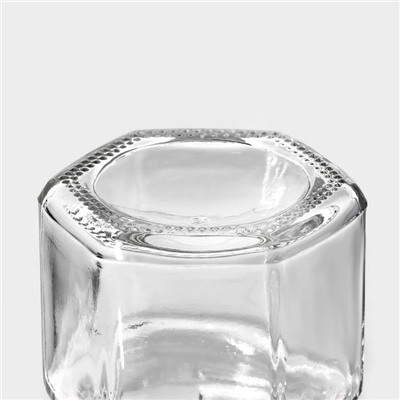 Баночка стеклянная для специй с металлической крышкой Доляна «Идиллия», 50 мл, 4,2×5,2 см