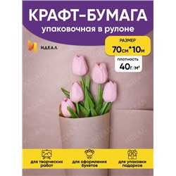 Бумага крафт 40г/м2, 70см x 10м