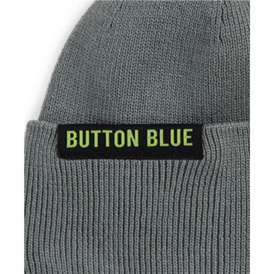 Шапка бини с подворотом детская Button Blue