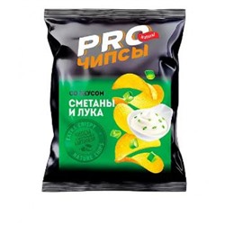 «PRO-Чипсы», чипсы со вкусом сметаны и лука, произведены из свежего картофеля, 150 гр. KDV