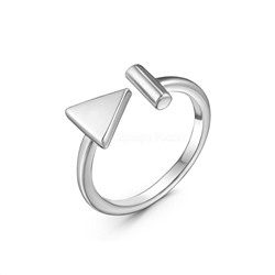 Кольцо на фалангу из родированного серебра 925 пробы 11926р