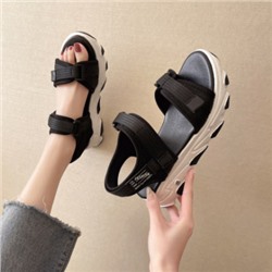 Женские спортивные сандалии арт ОБ32, цвет:чёрный
