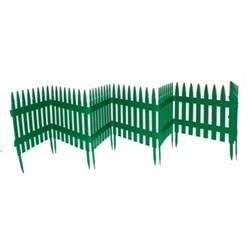 Забор декор. п/эт. 7секц. 36смх3м (зеленый)