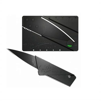 Нож-кредитка карманный складной из нержавеющей стали, длина 15 см оптом