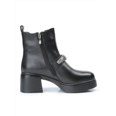04-987-31M-1 BLACK Ботинки зимние женские (натуральная кожа, натуральный мех)