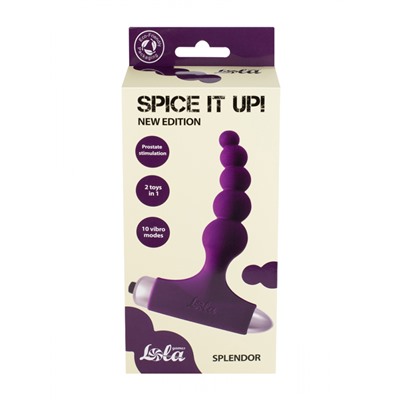 Анальная пробка с вибрацией Spice it up New Edition Splendor Ultraviolet 8017-04lola