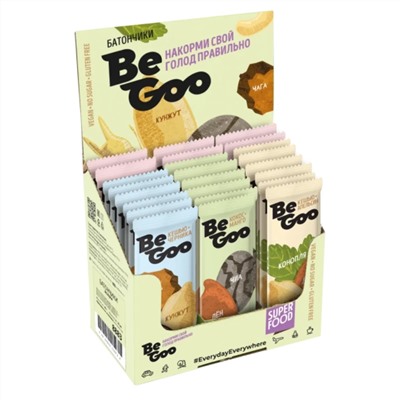 Батончики орехово-ягодные  и орехово-фруктовые ассорти SUPERFOOD/BeGoo/ 40 г * 24 шт Сибирский Кедр