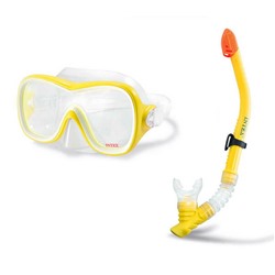 Набор для плавания: маска + трубка "Wave Rider" (55647, "Intex")