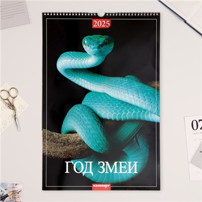 Календарь перекидной на ригеле А3 "Символ года - 3" 2025, 32 х 48 см