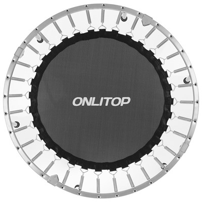 Батут детский ONLITOP, d=102 см, с держателем, цвет серый