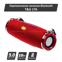 Портативная беспроводная колонка с часами TG 176 Red (15)