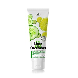 БР Lime & Cucumber Крем-бальзам для ног с мочевиной 10,5 % от мозолей и натоптышей, 100 мл.