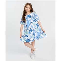 Платье с принтом мультицвет для девочки Button Blue