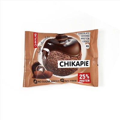 Протеиновое печенье Chikalab в шоколаде без сахара - Тройной шоколад