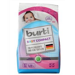 Порошок BURTI BABY Compact для стирки ДЕТСКОГО белья 900гр, (21 стирка)., 928689