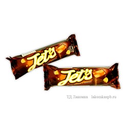 Батончики JETS (Джетс) 42гр. (печенье и мягк.карамель)  НК711