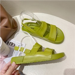 Обувь женская арт ОБ30, цвет:горчично-зелёный