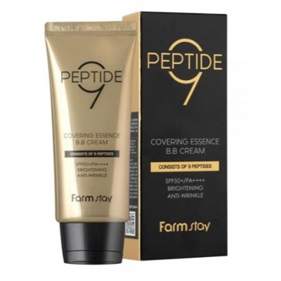 Farmstay Омолаживающий ВВ крем с пептидами Peptide 9 Covering Essence BB